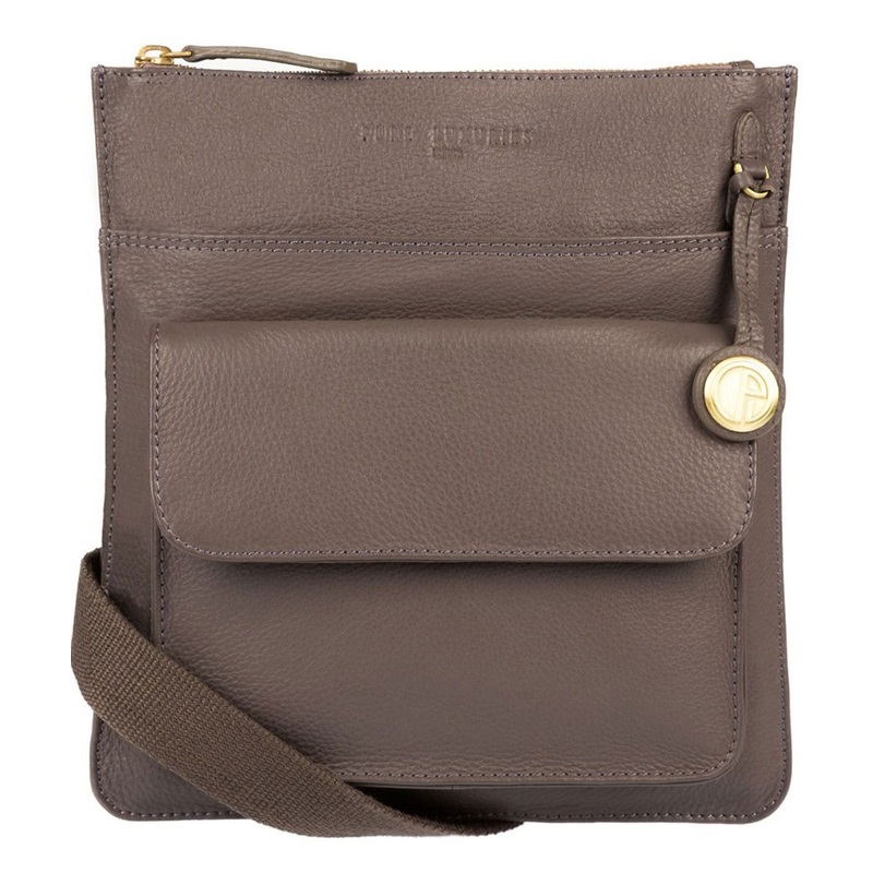 'Jarrow' Grey & Gold-Coloured Detail Bag