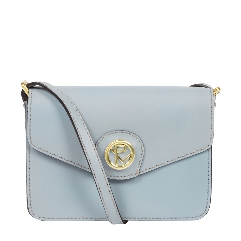 'Langdale' Cashmere Blue Leather Cross Body Bag