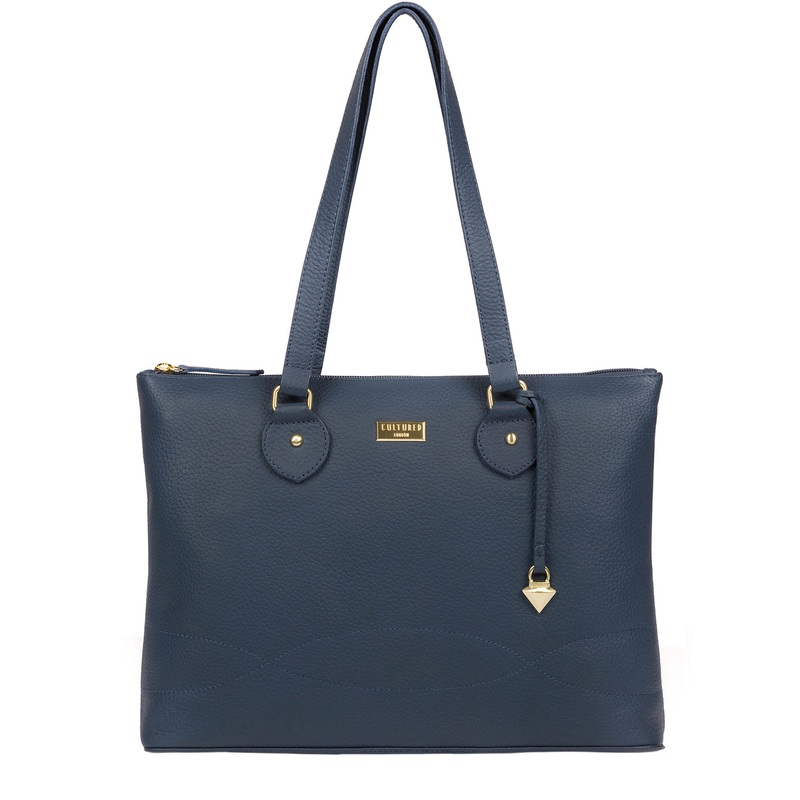 'Idelle' Denim Leather Tote Bag