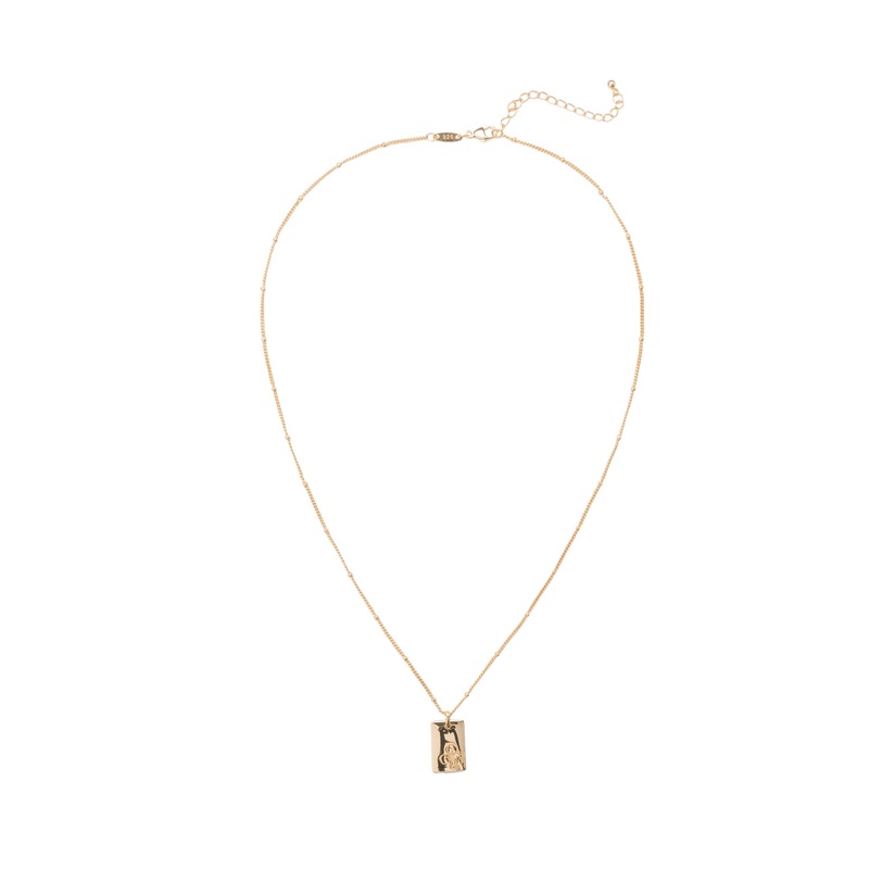 Elly Lou February Flower Necklace- Gold