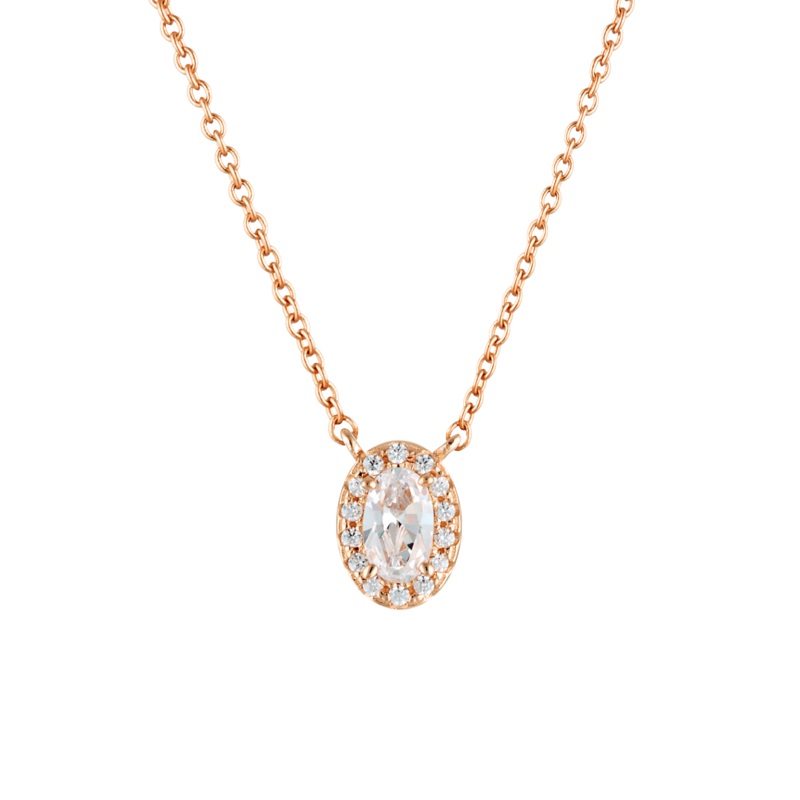 Georgini Aurora Glow Necklace - Rose Gold