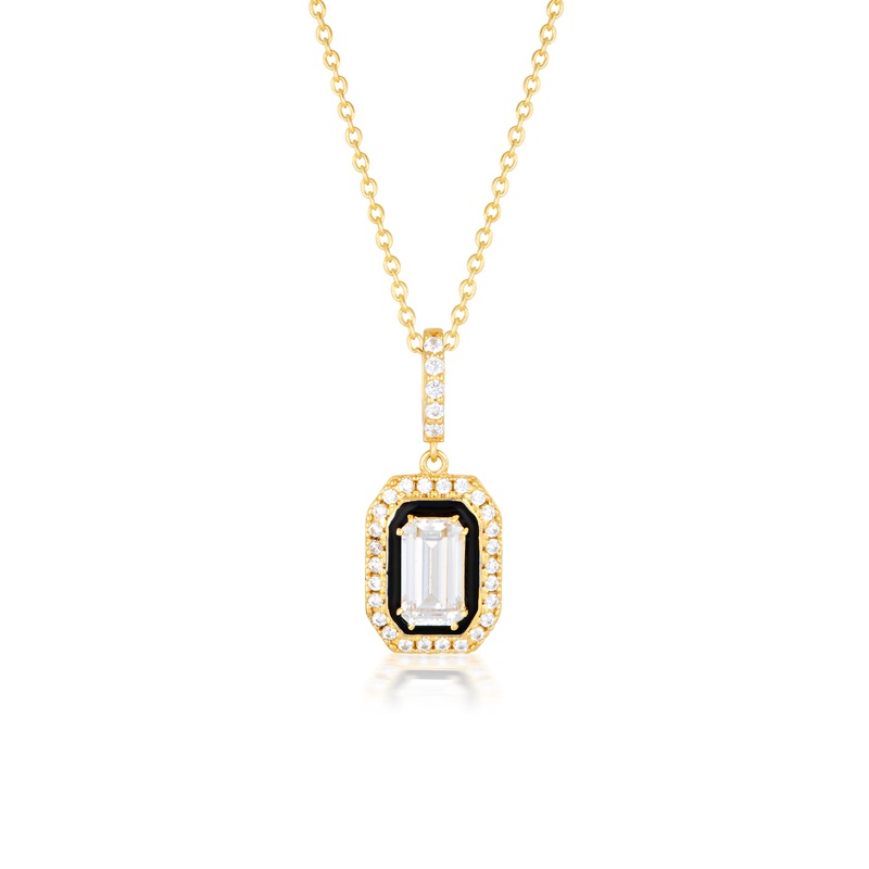 Georgini Retrospect Pendant - Gold/Black