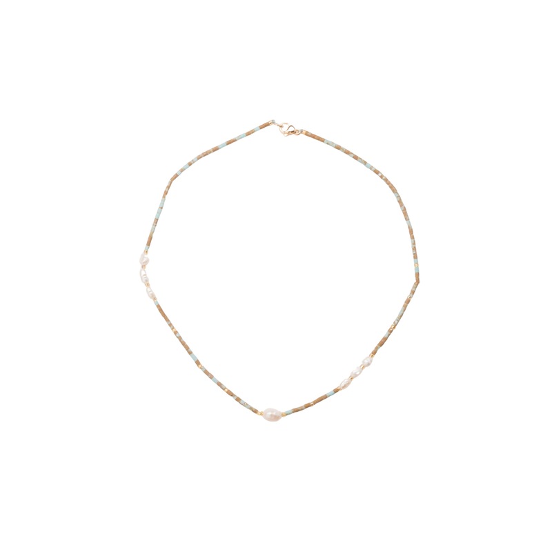 Mocha Reborn Selena Necklace- Turquoise