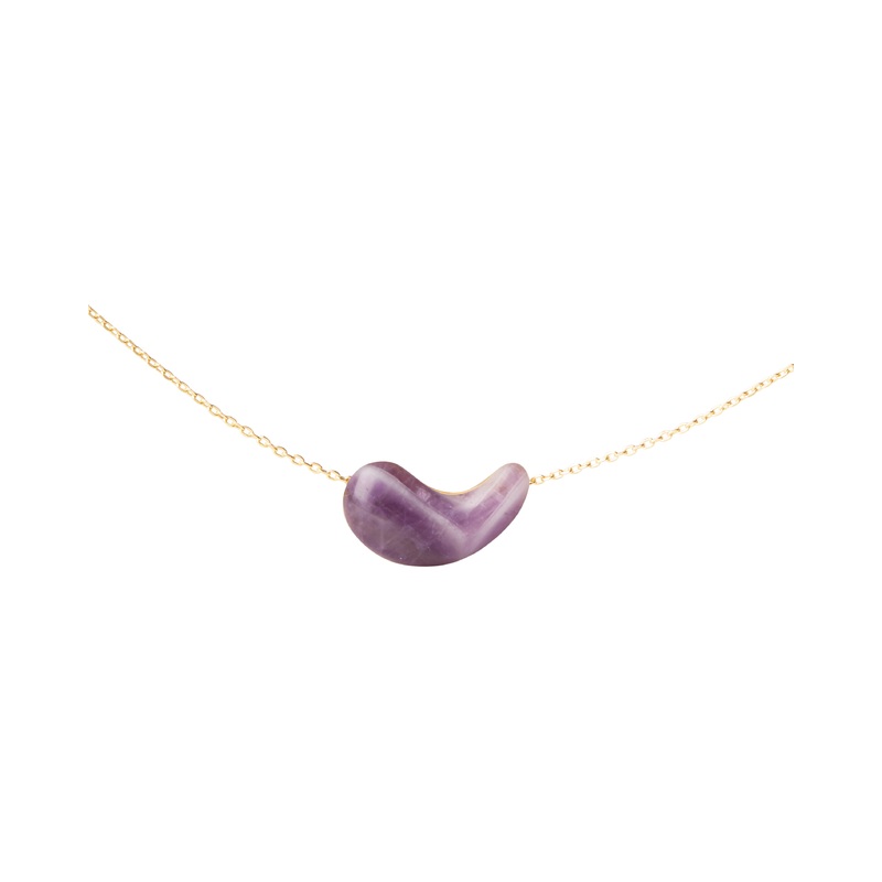 PDPAOLA Amethyst Aura Necklace - Gold