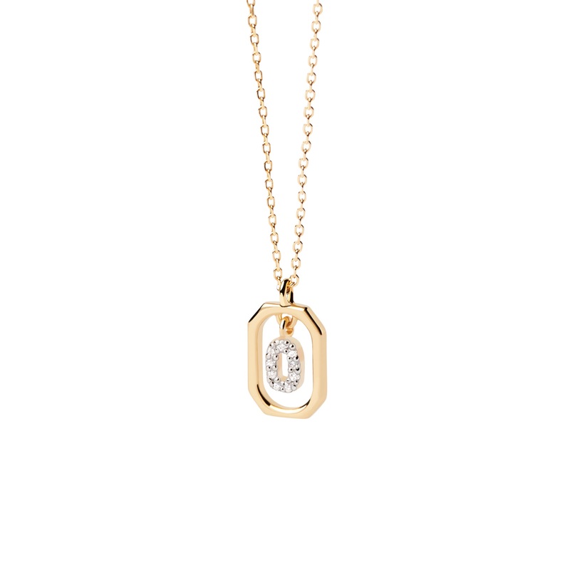 PDPAOLA Mini Letter O Necklace - Gold