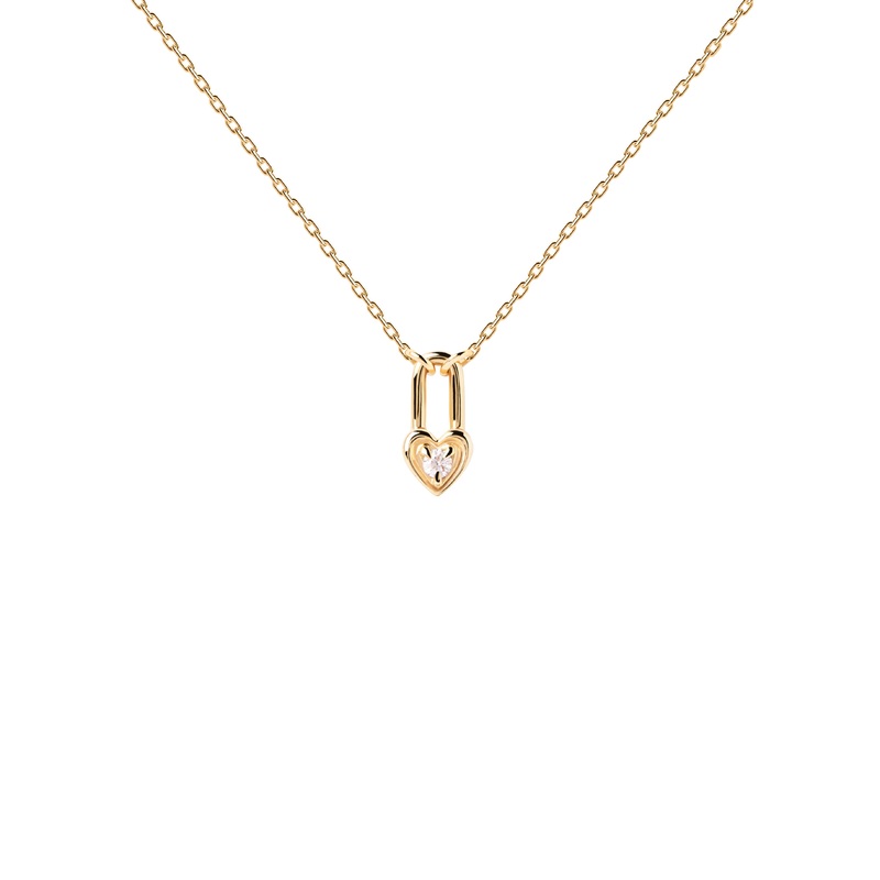 PDPDAOLA Heart Padlock Necklace