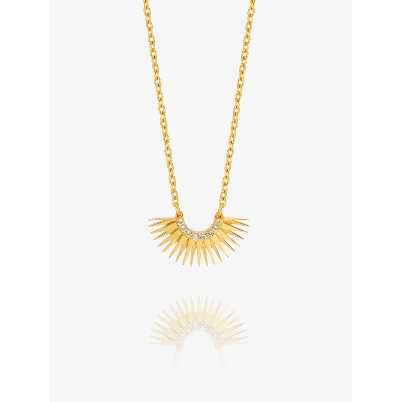 Rachel Jackson Mini Rising Sun Necklace - Gold