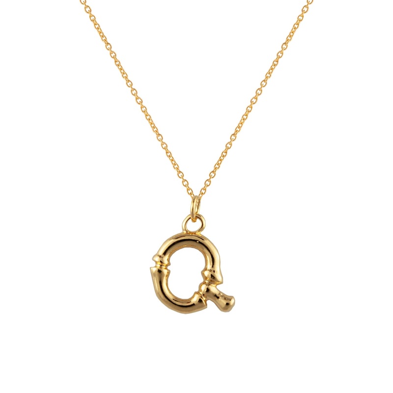 Zahar Initial Necklace - Q