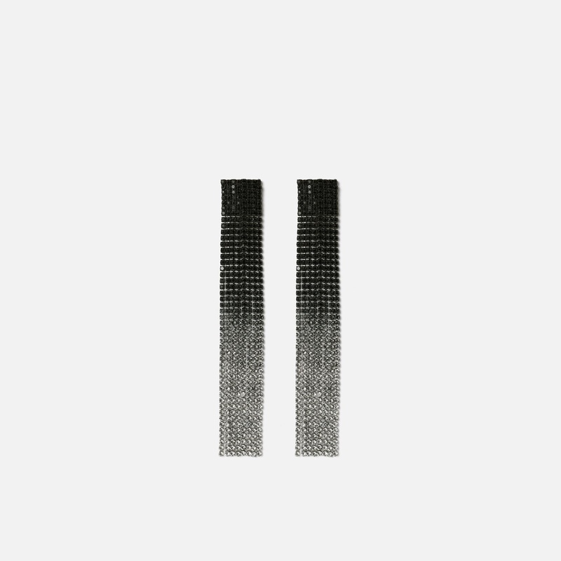 Zahara pendientes largos con strass