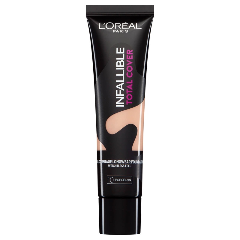 L'Oral Paris Infallible Total Cover Foundation - 10 Porcelain