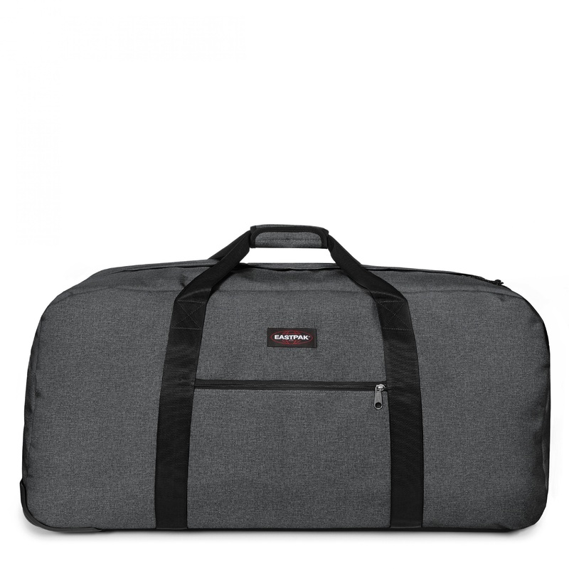 Eastpak Warehouse + Black Denim Large Duffle Wheeled Bag - EK00030E77H1