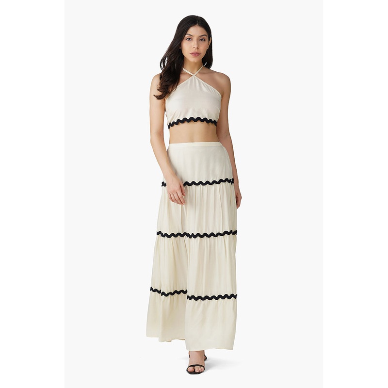 Vanilla Ric-Rac Halter Top