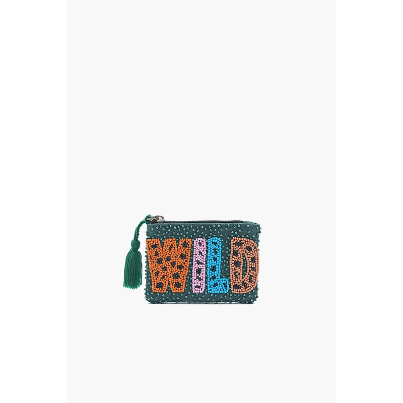 Wild Adventure Embroidered Pouch