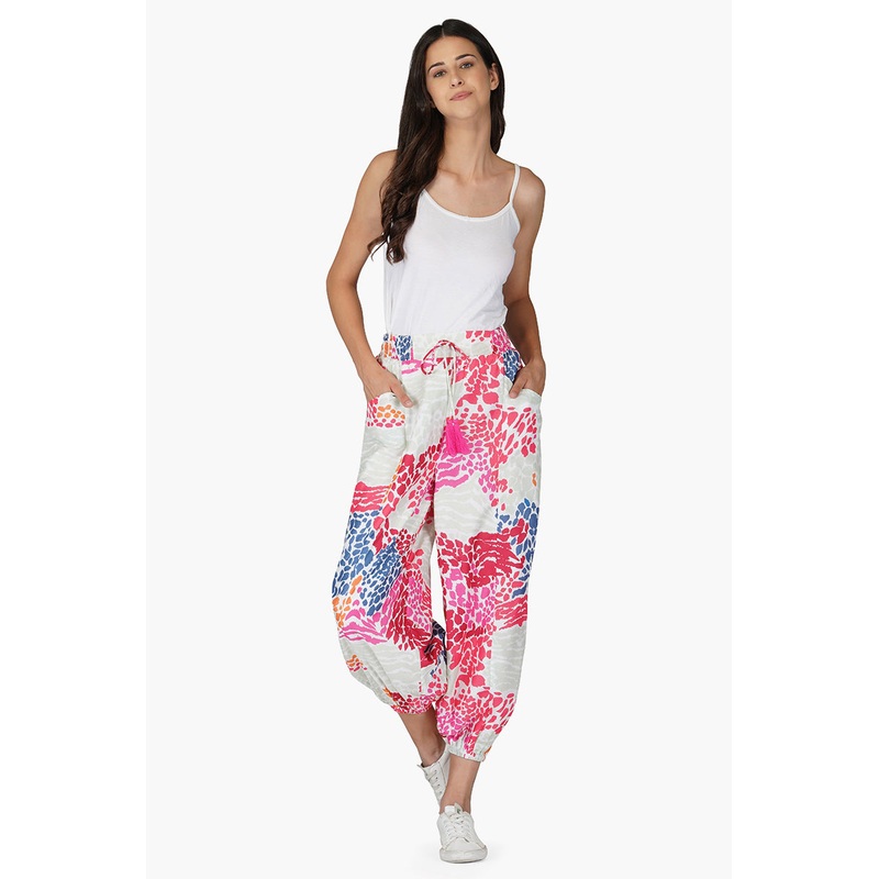 Wild Berry Animal Print Pants