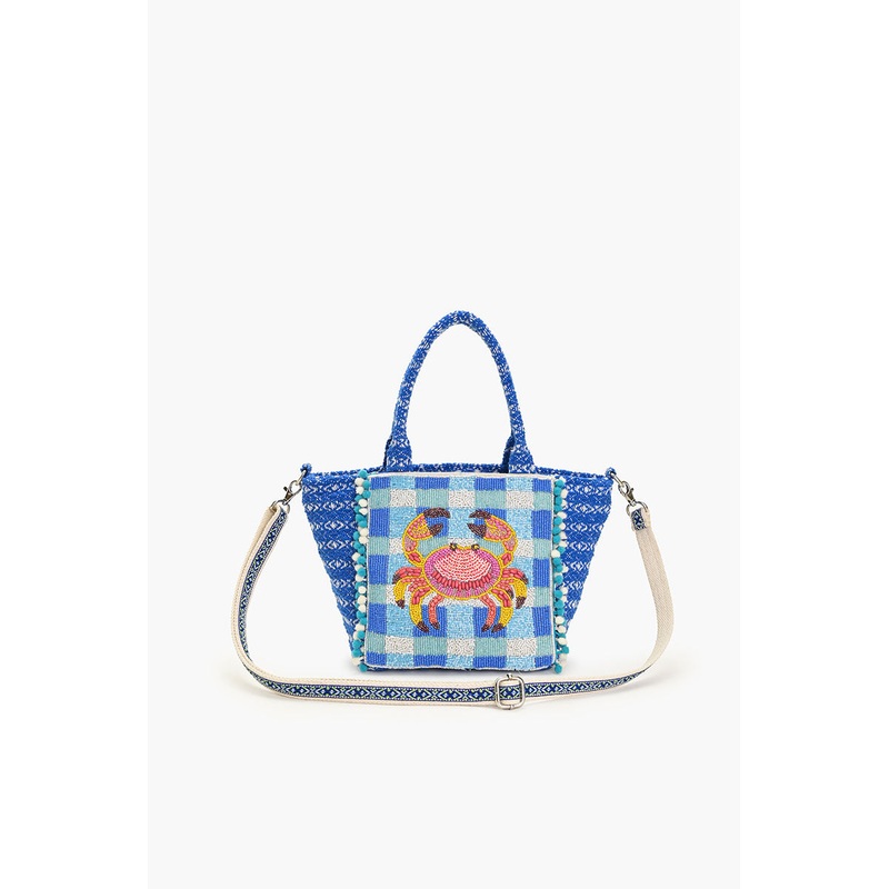 Crab It Beaded Midi Bag