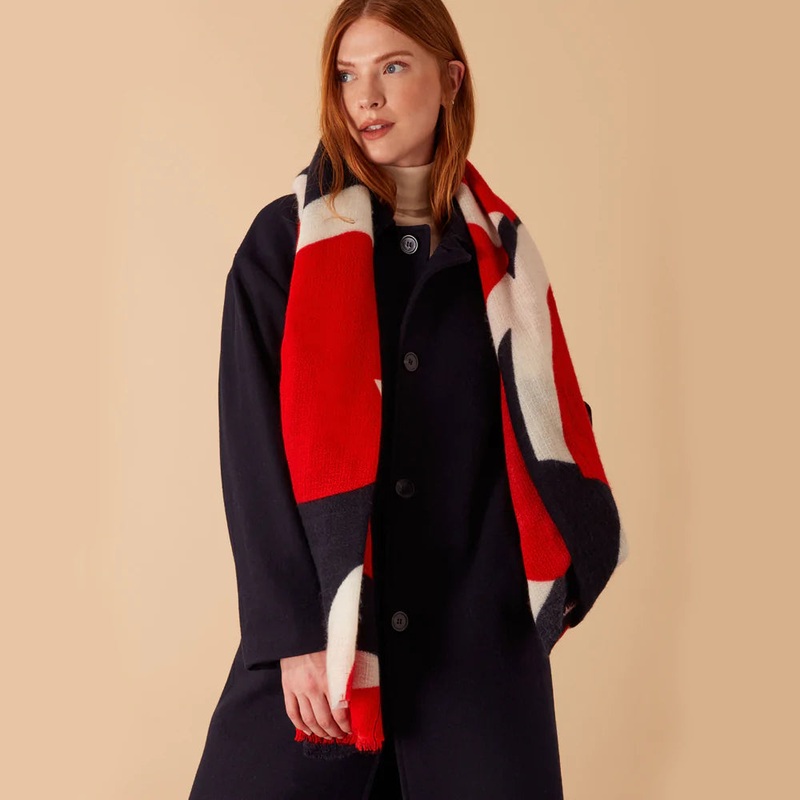 Accessorize London Women's Multi M'Hearty Blanket Scarf