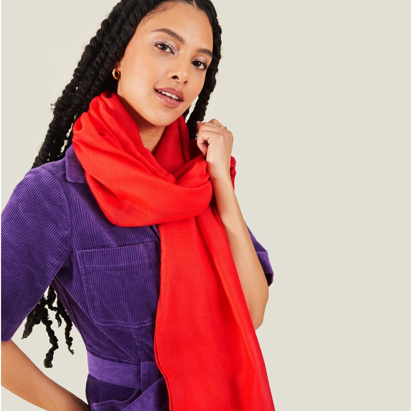 Accessorize London Women's Sorrento Scarf Orange