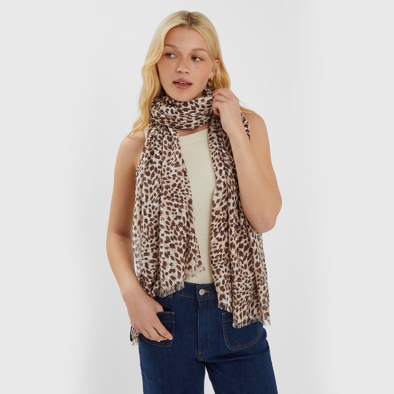 Cheetah Print Lightweight Scarf
