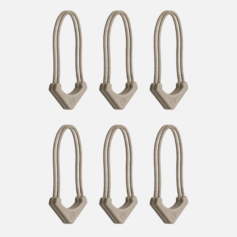 WORRYLESS Locking Zipper Pullers in Yuma Tan