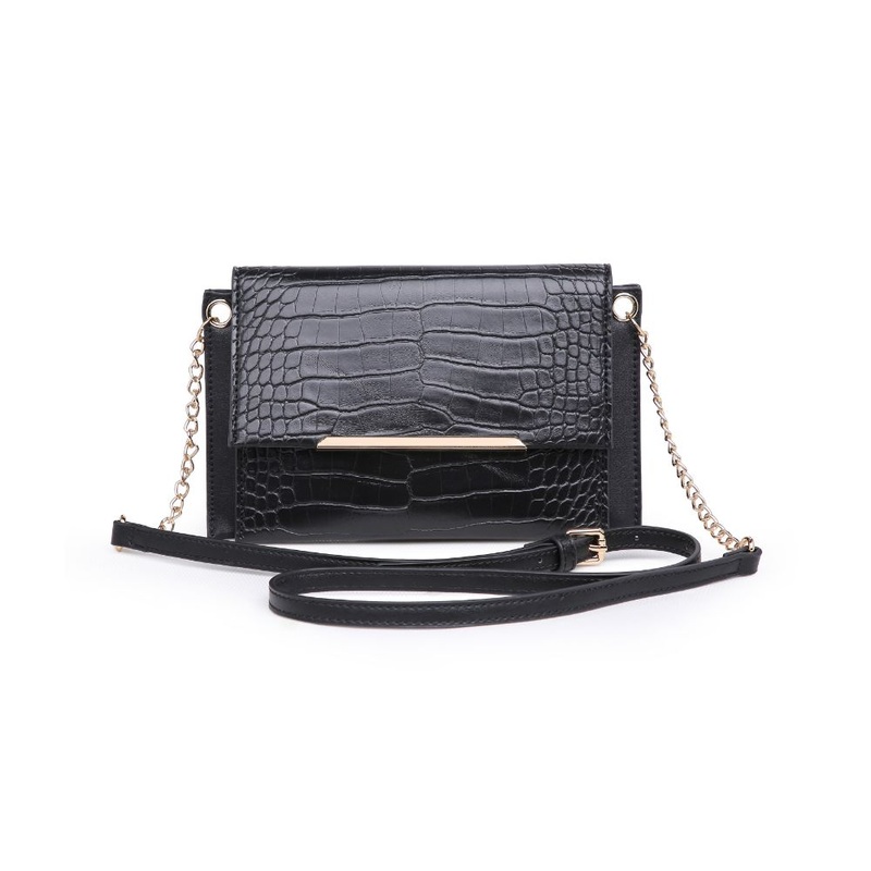 Asher Croc Crossbody
