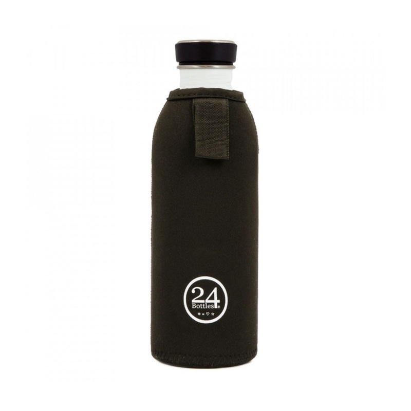 24 Bottles Thermal Water Bottle Cover 1000ML - Black (SA)