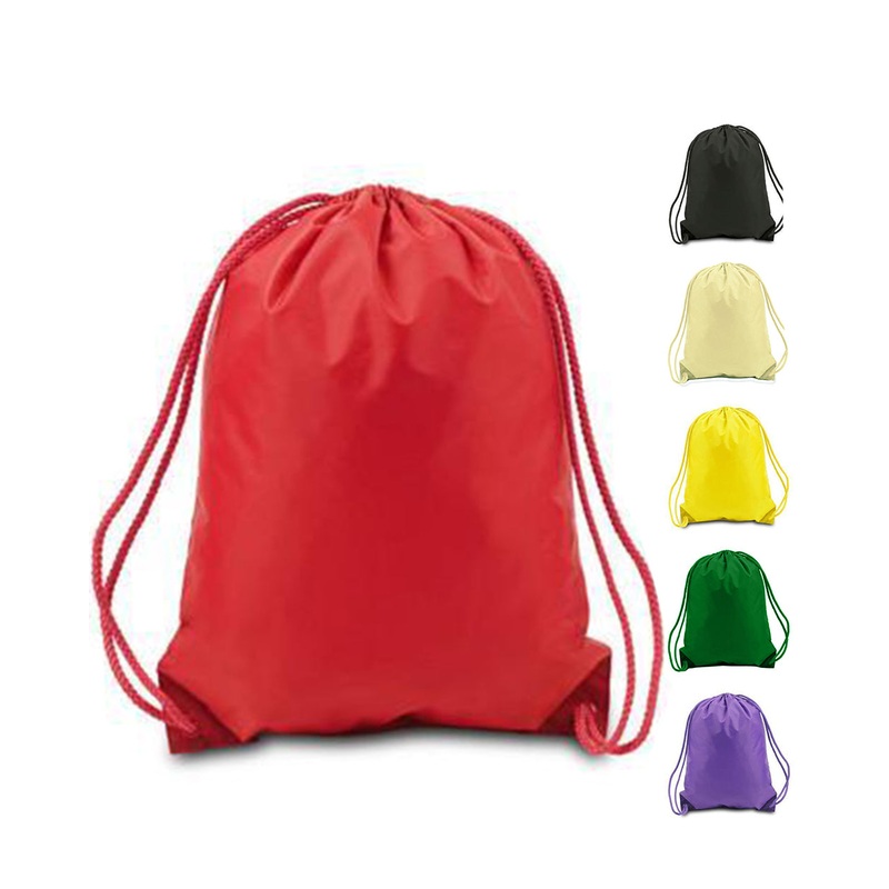Drawstring Backpacks Sport Cinch Bags - MEDIUM - POL10