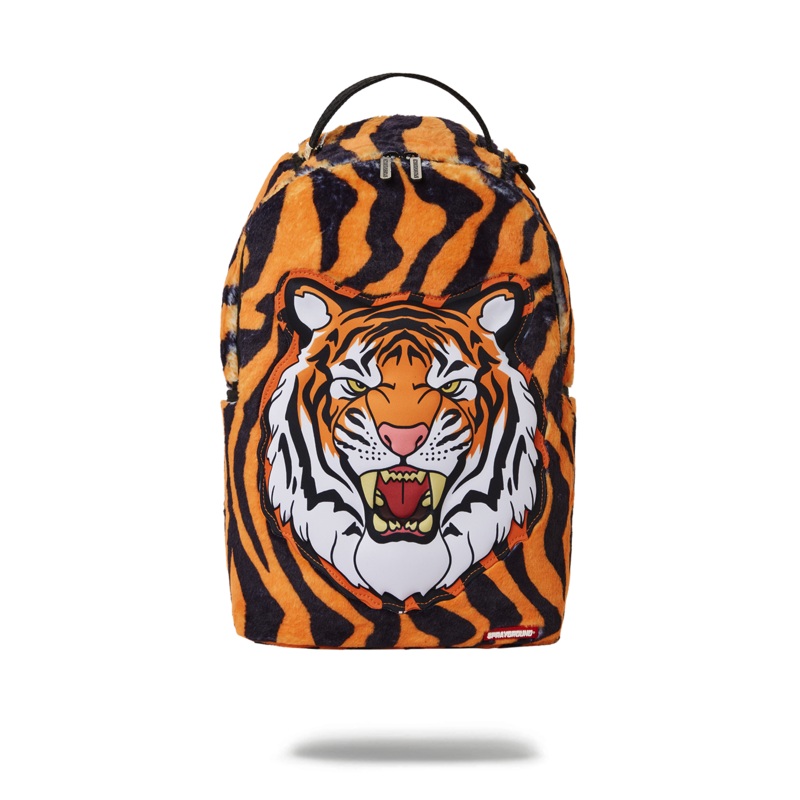 TIGER COZY VELOUR FUR BACKPACK
