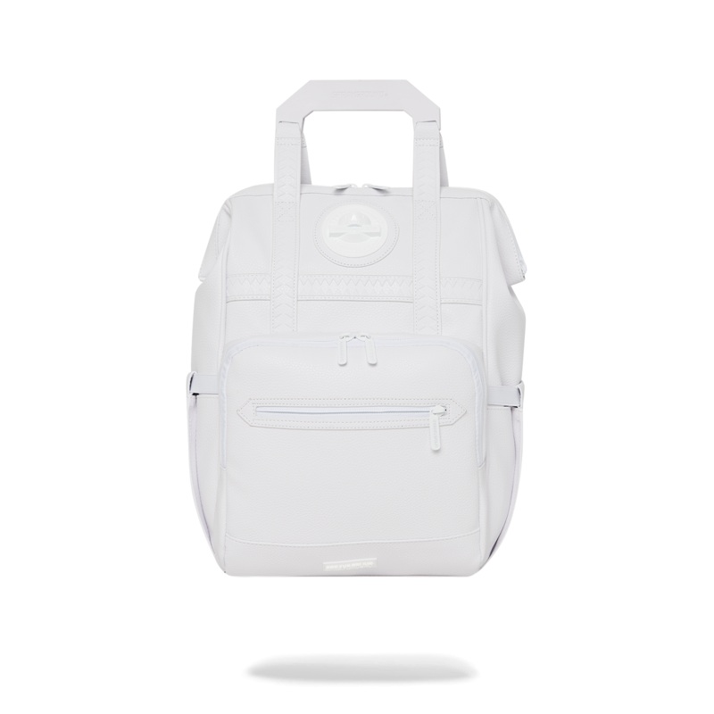 HEAVY METAL SHARK WHITE OUT BIZ TOP OPENER BACKPACK
