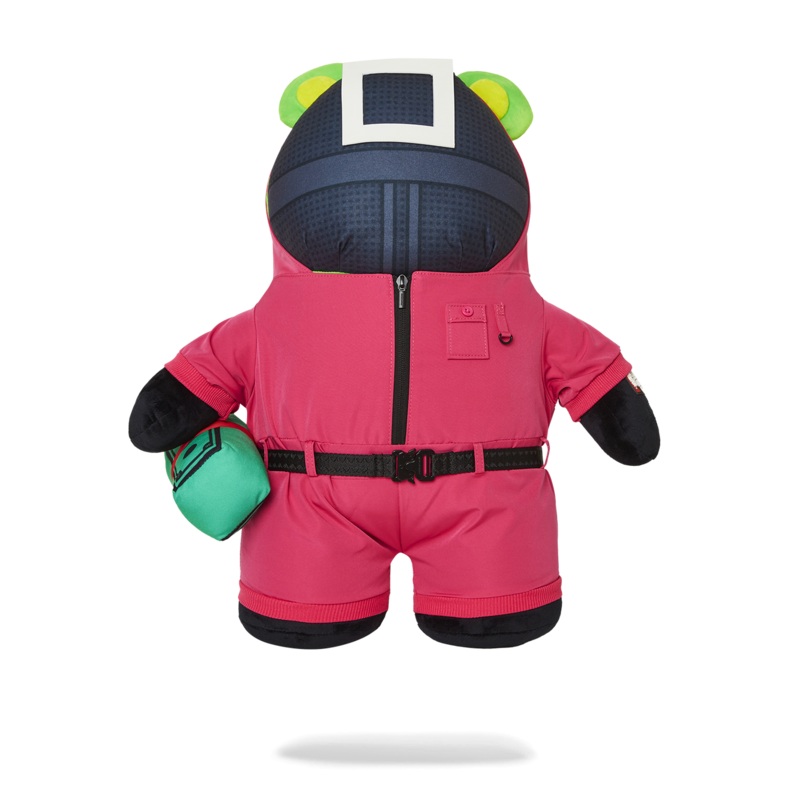 SQUID GAME COLLAB PINK SOLDIERS BEAR BACKPACK