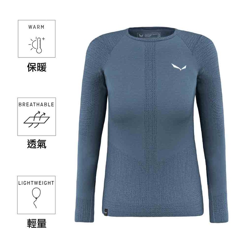 Women's Zebru Responsive Long Sleeves Tee Made in Italy