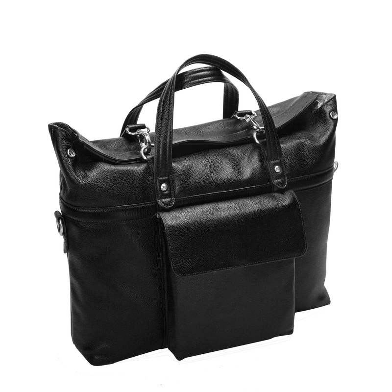 S Series Edgefield 17" Leather Roll Top Laptop Briefcase
