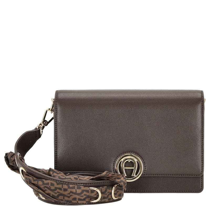 Aigner Livia - Umhngetasche + Tuch 24 cm M (espresso brown)