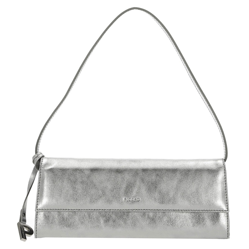 Picard Auguri - Clutch 26 cm Rindsleder (silber)
