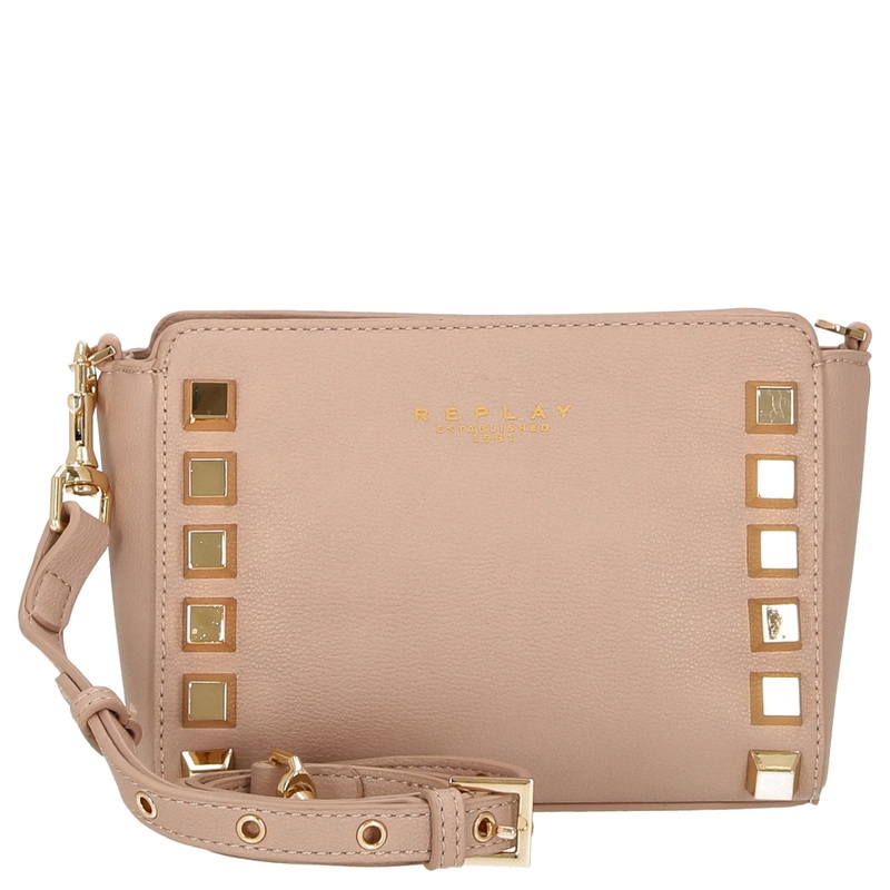 Replay - Umhngetasche mit Nieten 19 cm (pink brown)