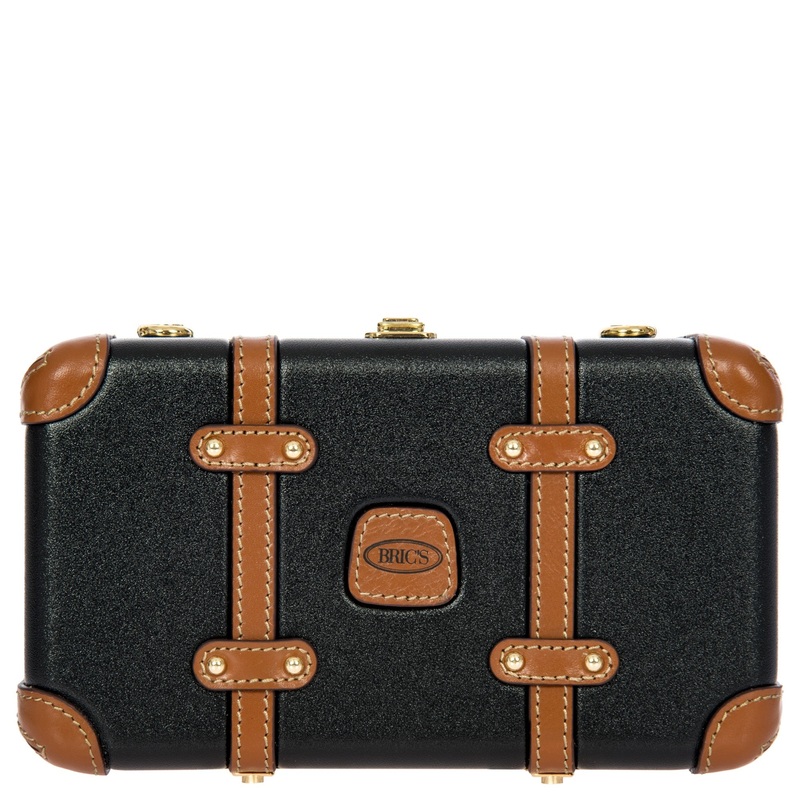 Brics Bellagio - Umhngetasche 20 cm recycelt (black/tan)