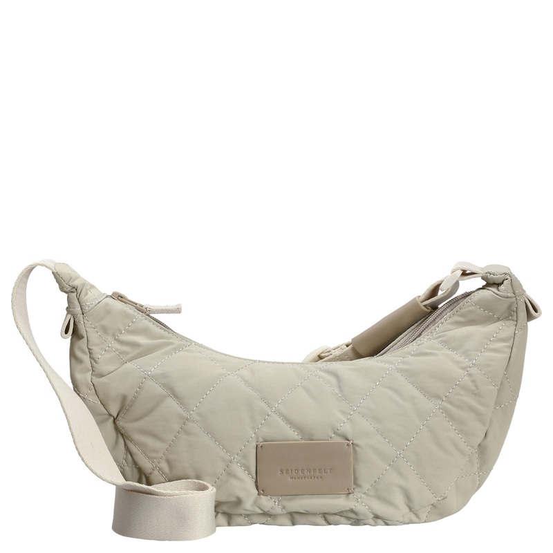 Seidenfelt Hetta Halfmoon - Schultertasche 30 cm (oat milk)