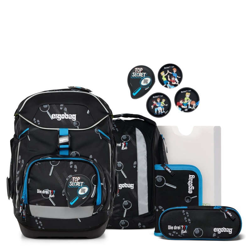 Ergobag Pack "Die drei ???" - Schulrucksack Set 6tlg. Modell 2025 (Brdektiv)