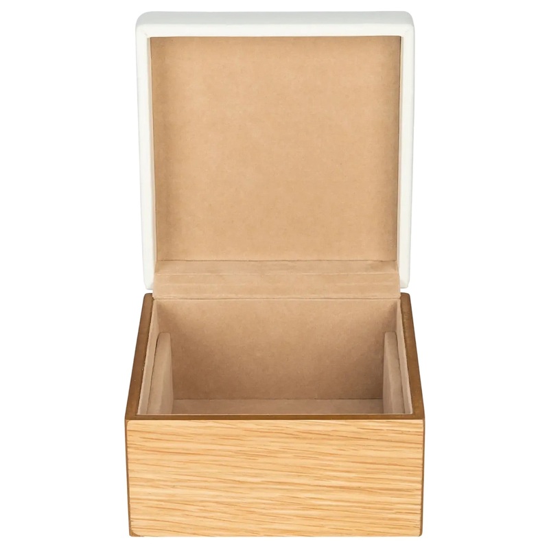 Windrose Wood - Schmuckkstchen 14 cm (creme)