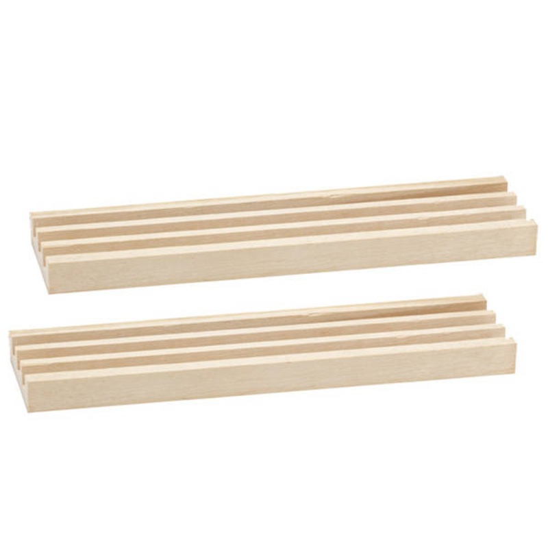 Wooden Dominoe Tile Holders - 2 pack