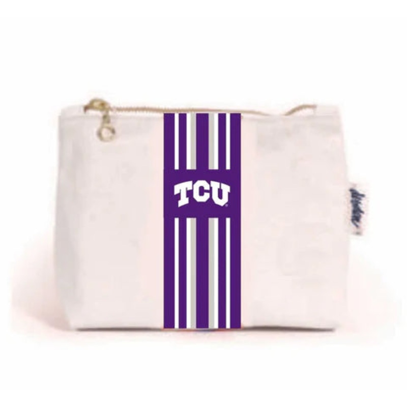 Small canvas pouch - TCU