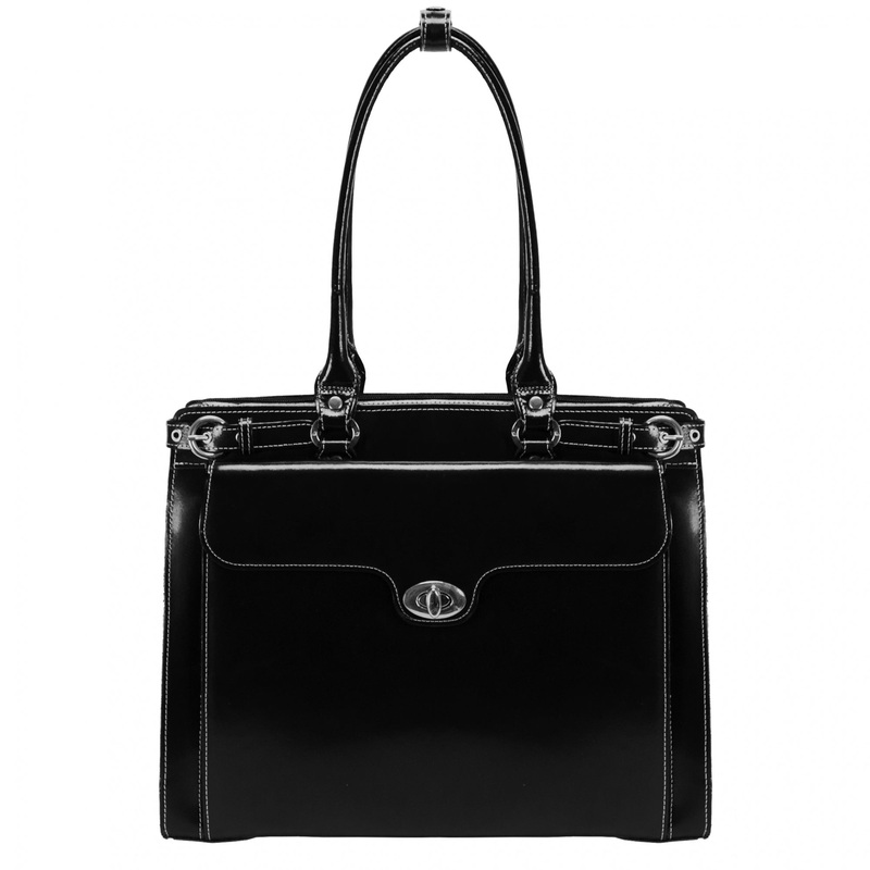 McKlein USA Winnetka 15.4" Leather Ladies' Laptop Briefcase w/ Removable Sleeve