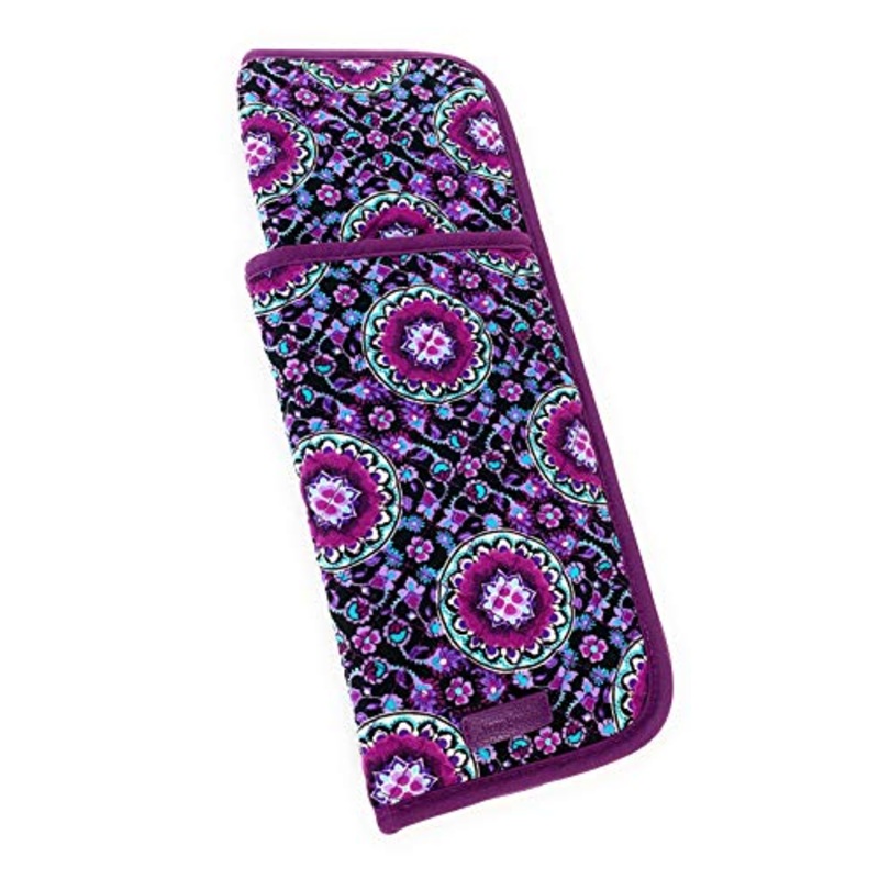 Vera Bradley Iconic Curling & Flat Iron Cover Lilac Medallion