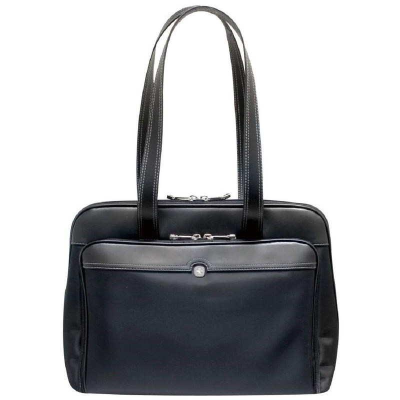Wenger SwissGear Rhea Women's 15.4 Inch Laptop Business Organizer Tote - Black