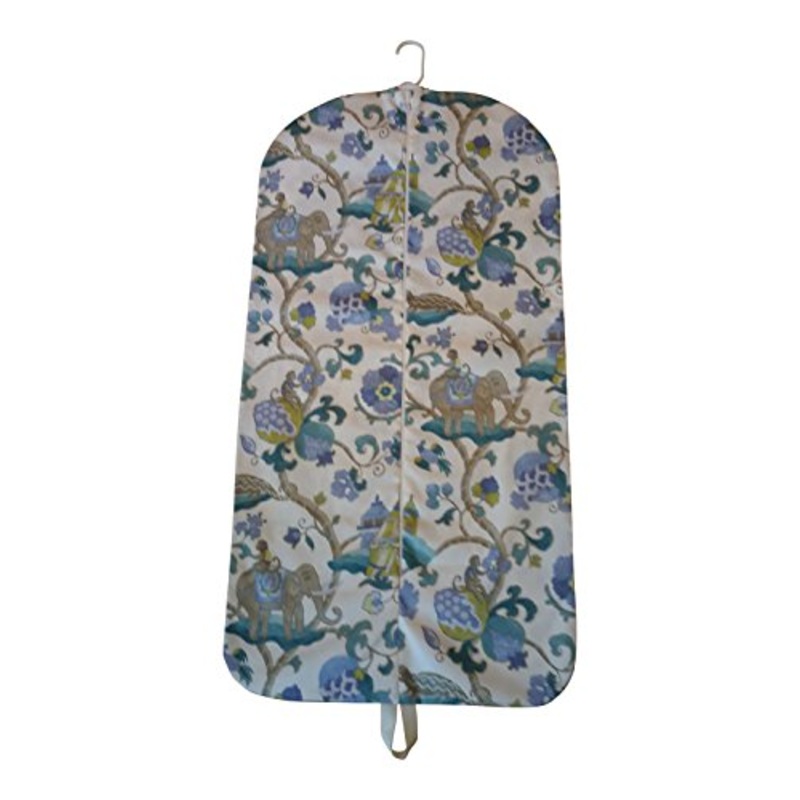 Carry It Well Women'S Turquoise Monkey And Elephant Hanging Garment Bag