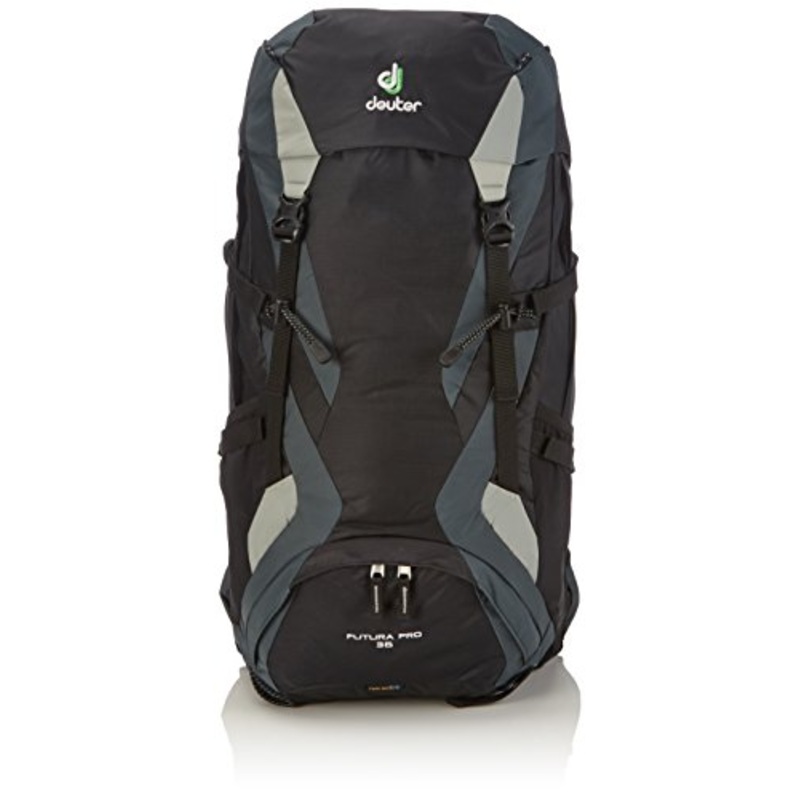 Deuter Futura Pro 36 - 36-Liter Hiking Backpack, Regular, Black/Granite