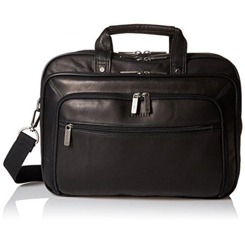 Heritage Double Gusset Top Zip Ez Scan Computer Case, Black, One Size