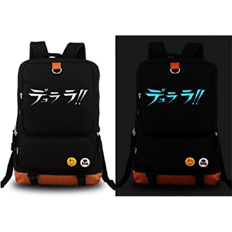 Siawasey Anime Durarara!! Cosplay Luminous Backpack Shoulder School Bag