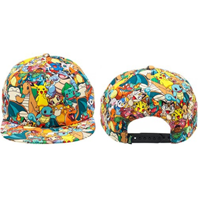 Bioworld Pokemon All Over Print Sublimated Snapback Cap Hat