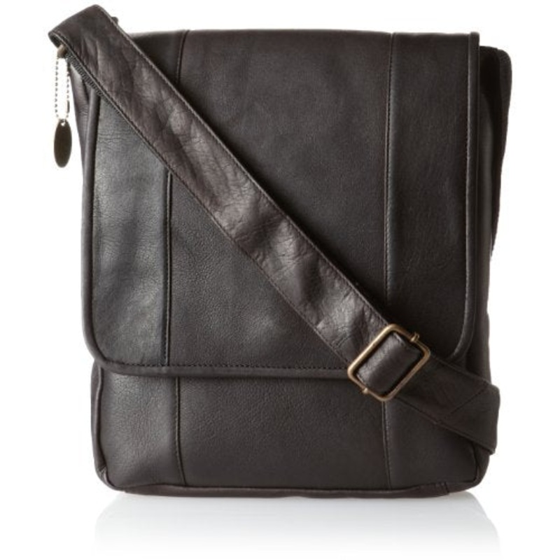 David King & Co. Vertical Mans Bag, Cafe, One Size
