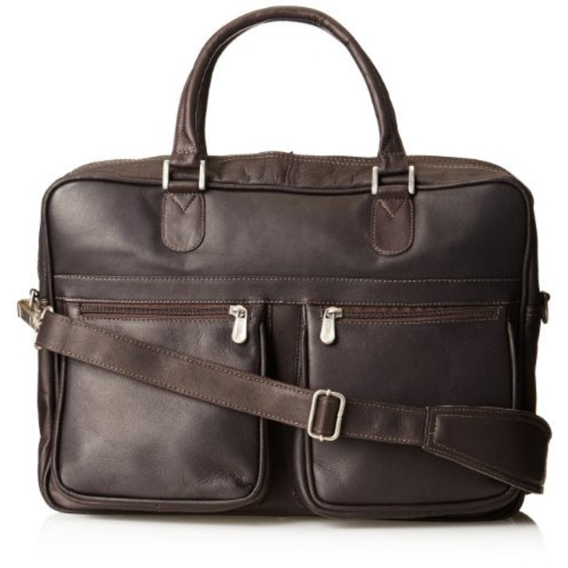 Piel Leather Checkpoint Friendly Brief Overnighter, Chocolate, One Size